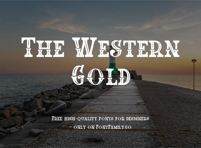 The Western Gold Font