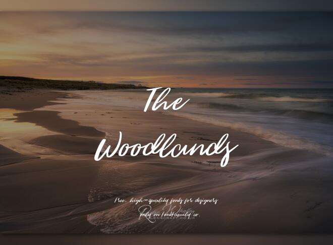 The Woodlands Font