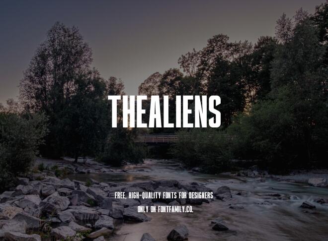 Thealiens Font