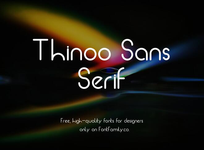 Thinoo Sans Serif Font