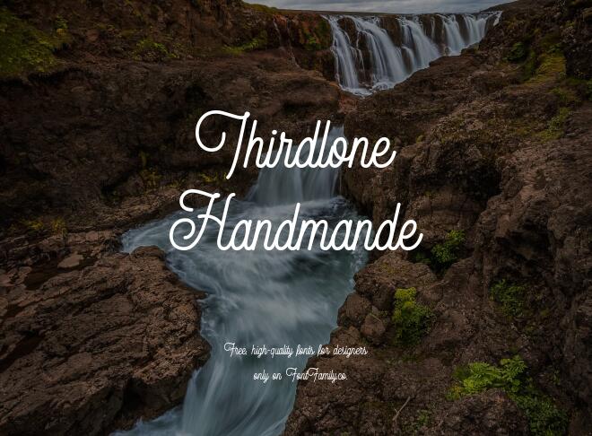 Thirdlone Handmande Font