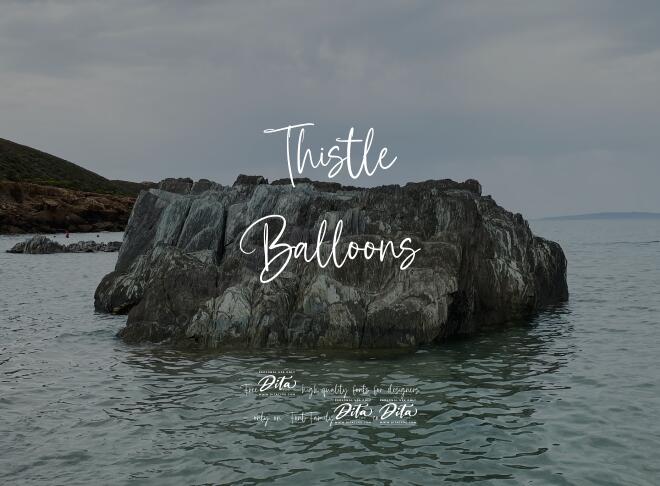 Thistle Balloons Font