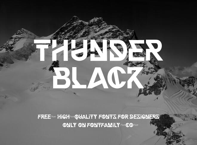 Thunder Black Font