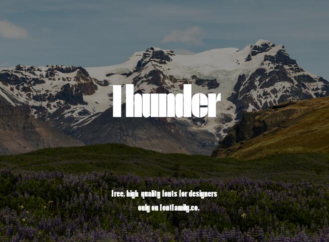 Thunder Font
