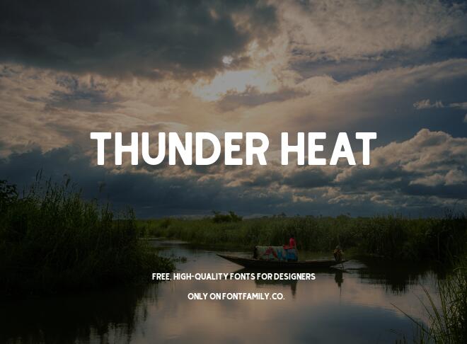 Thunder Heat Font