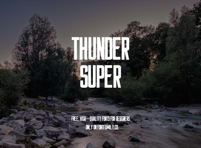 Thunder Super Font