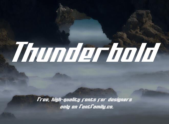 Thunderbold Font