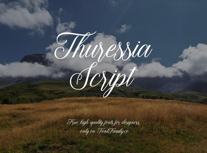 Thuressia Script Font