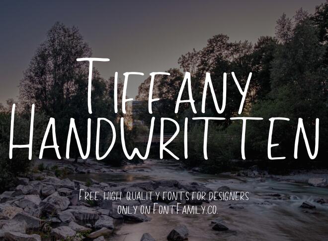 Tiffany Handwritten Font