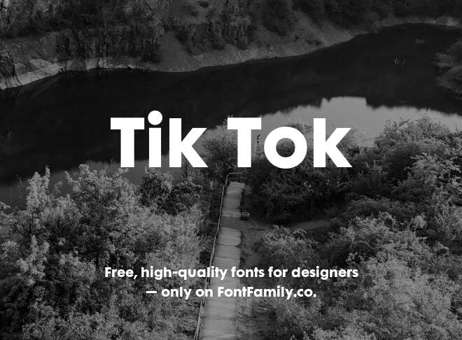 Tik Tok Font