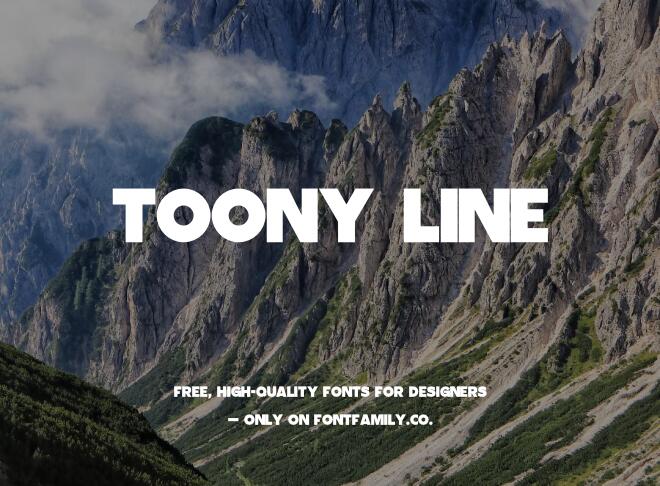Toony Line Font