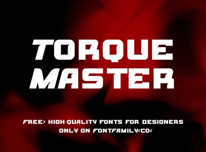 Torque Master Font