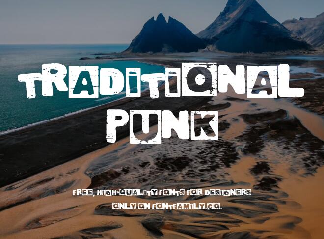 Traditional Punk Font
