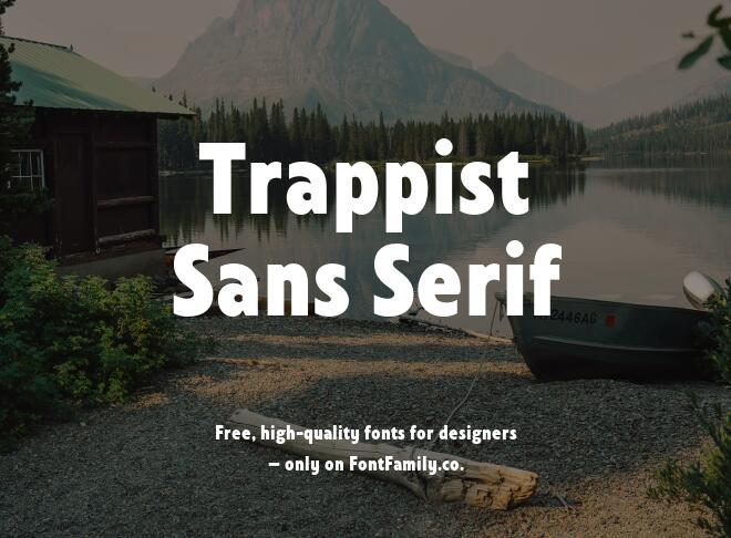 Trappist Sans Serif Font