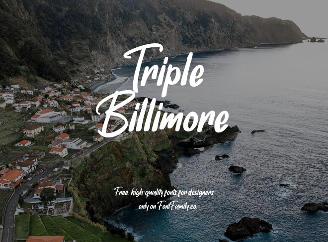 Triple Billimore Font