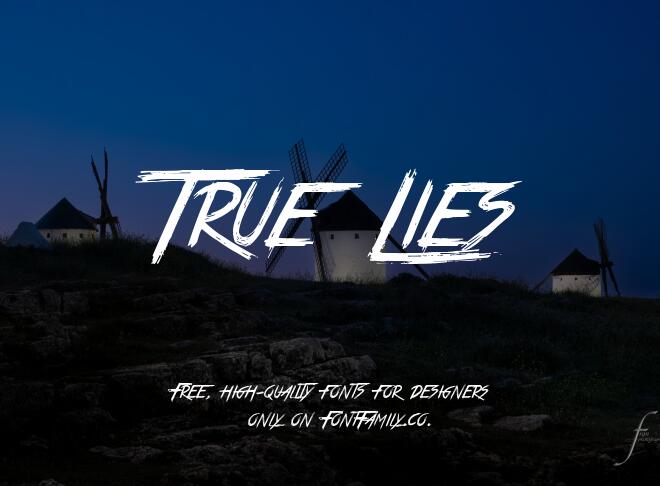 True Lies Font