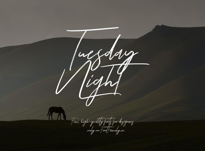 Tuesday Night Font