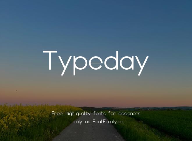 Typeday Font