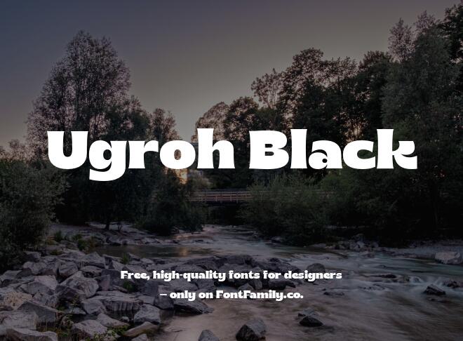 Ugroh Black Font