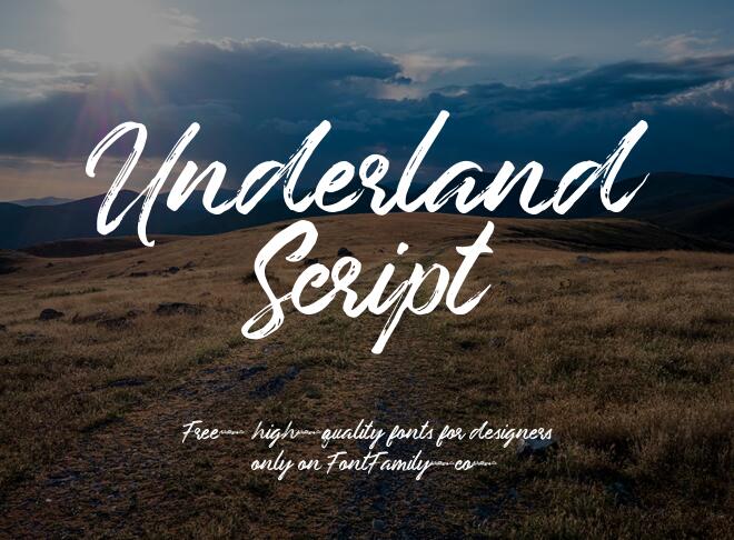 Underland Script Font