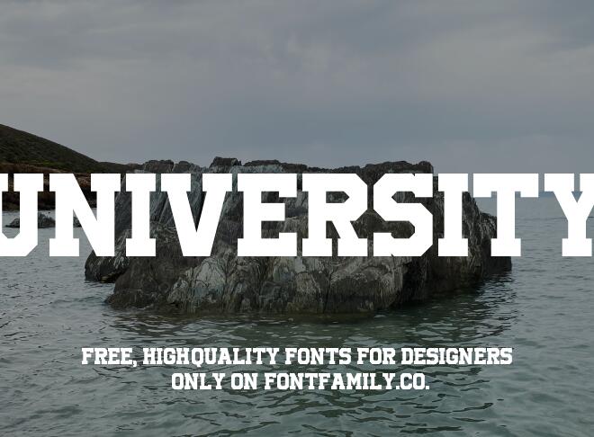 University Font