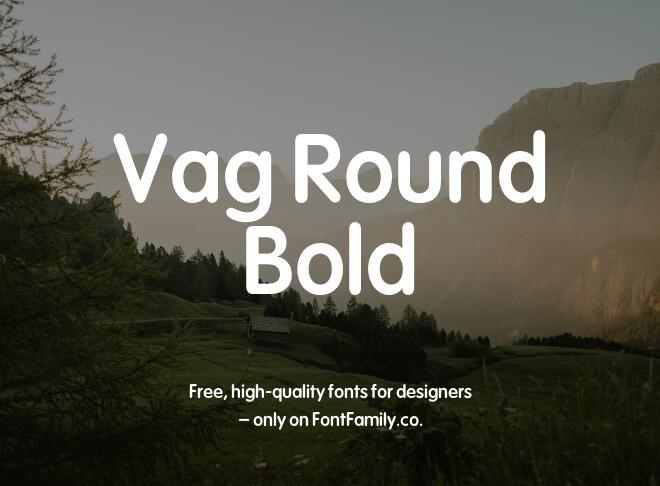 Vag Round Bold Font