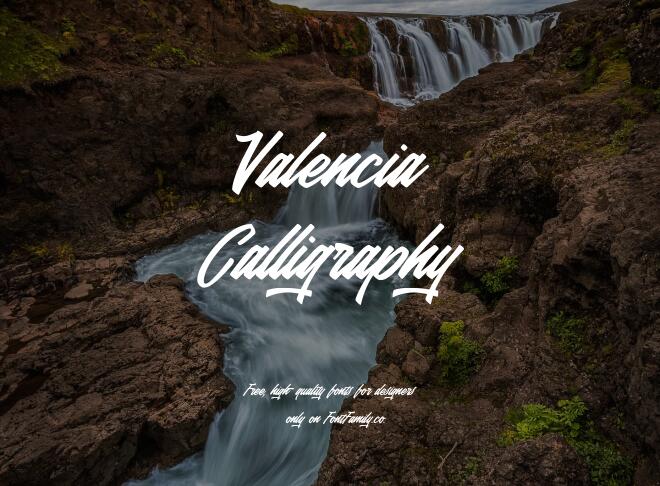 Valencia Calligraphy Font