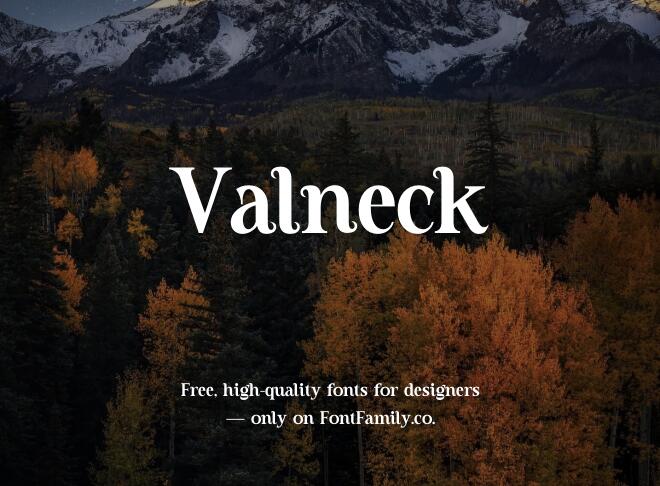 Valneck Font