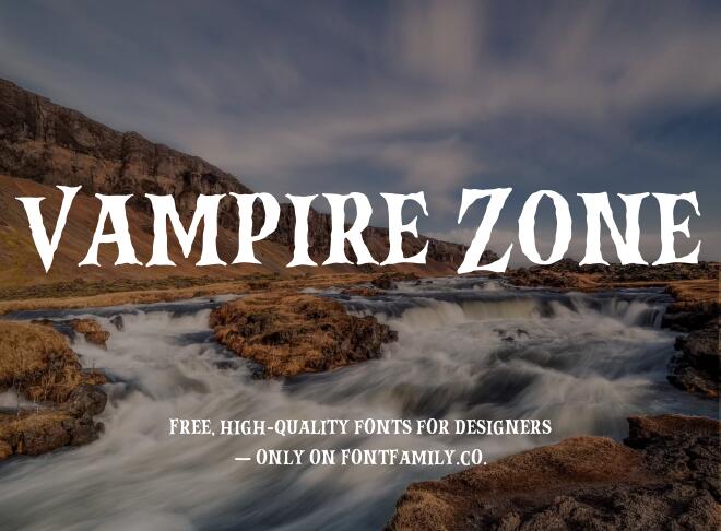 Vampire Zone Font