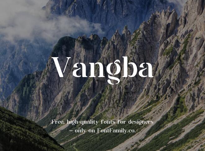Vangba Font