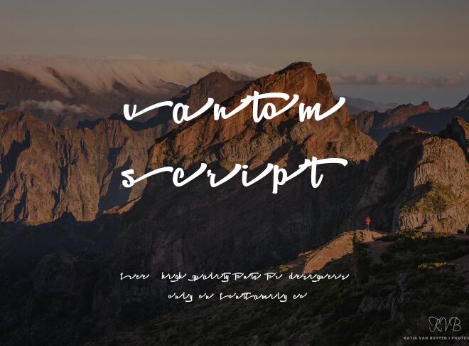 Vantom Script Font