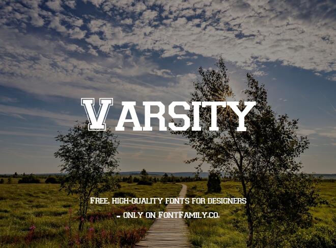 Varsity Font