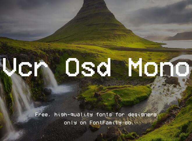 Vcr Osd Mono Font