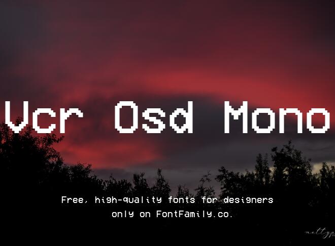Vcr Osd Mono Font