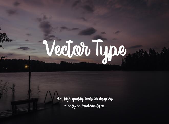 Vector Type Font