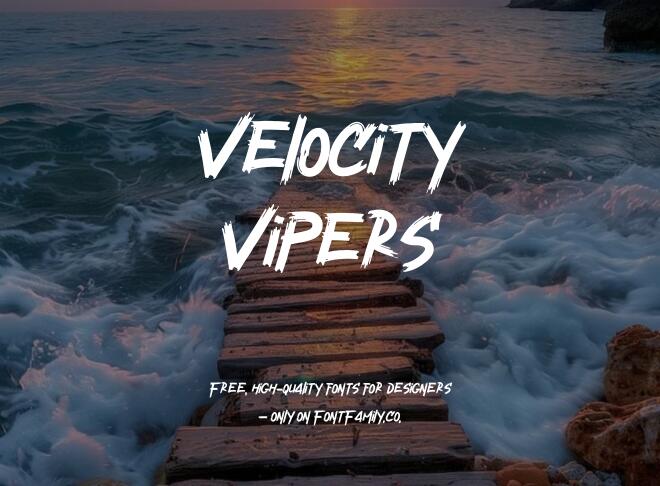 Velocity Vipers Font