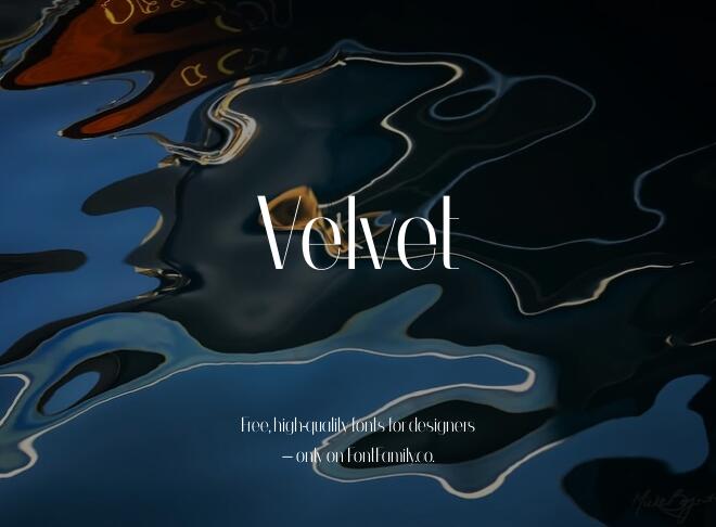 Velvet Font