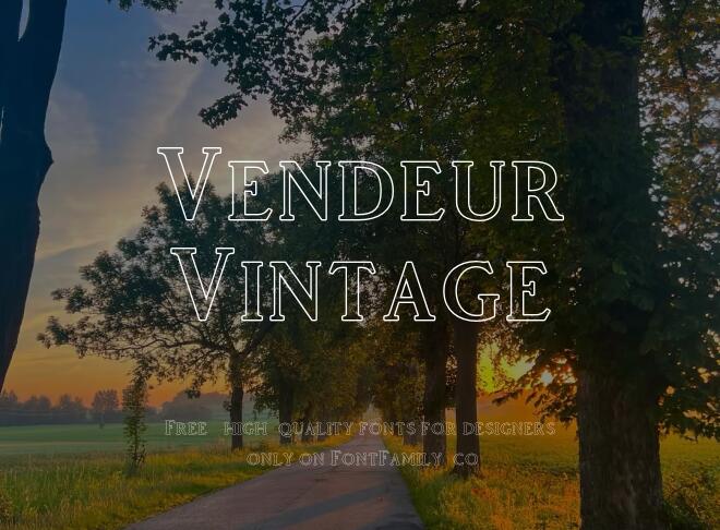 Vendeur Vintage Font