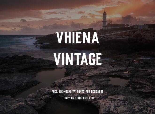 Vhiena Vintage Font