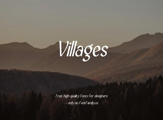 Villages Font