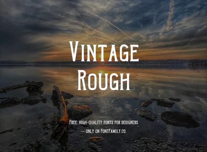 Vintage Rough Font