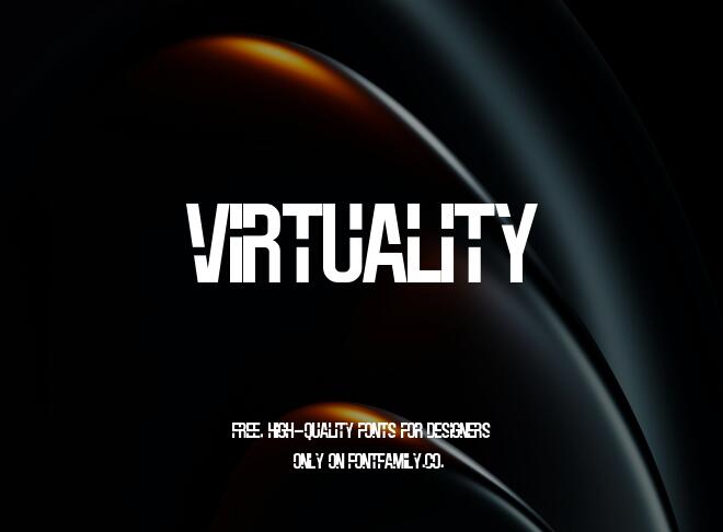 Virtuality Font