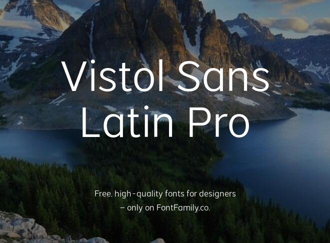 Vistol Sans Latin Pro Font