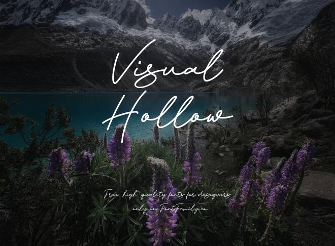 Visual Hollow Font