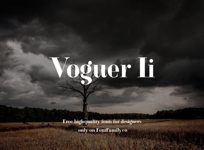 Voguer Ii Font