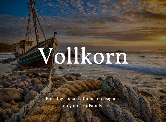 Vollkorn Font
