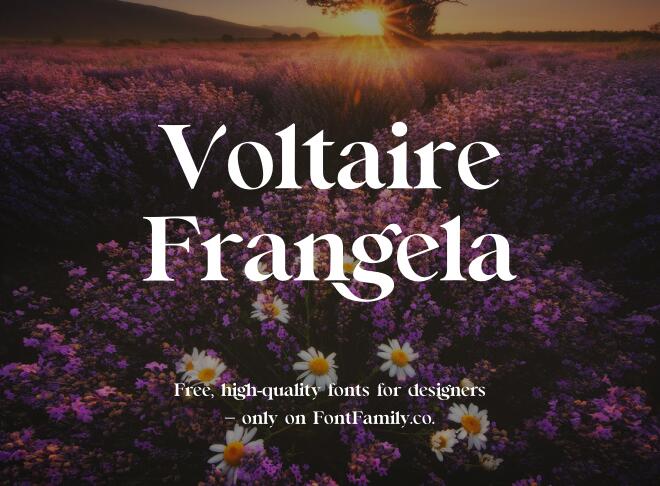 Voltaire Frangela Font