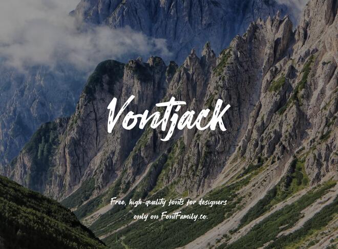 Vontjack Font