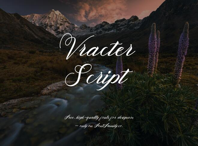 Vracter Script Font