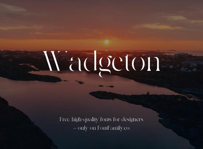 Wadgeton Font